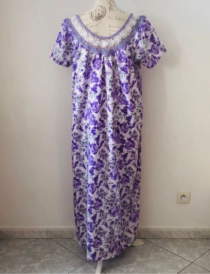 Djellaba violette et blanche - photo numéro 2