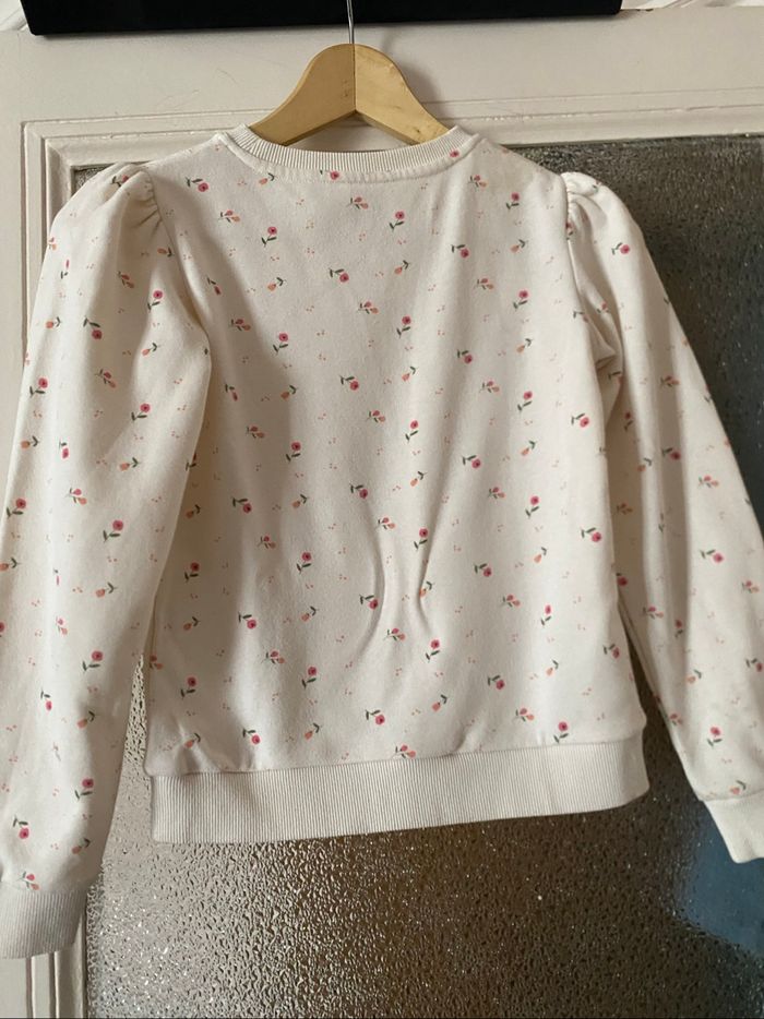 Pull blanc  motifs  floraux Jiabi - photo numéro 4