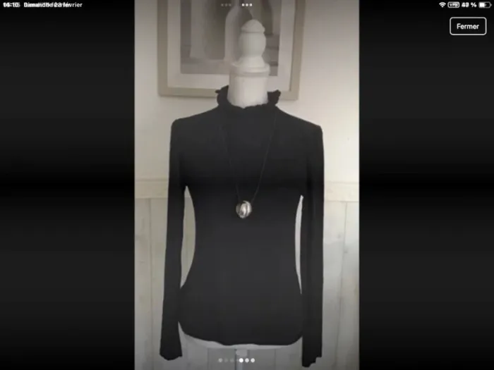 Pull col roulé fantaisie Jacqueline RIU