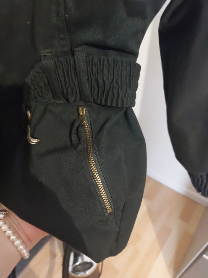 Veste femme noir Carling taille 38/M avec ceinture neuf sans étiquette - photo numéro 7