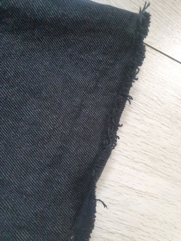 Jupe Courte Jeans Noir - photo numéro 3