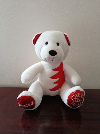 Ours blanc et rouge Nocibé