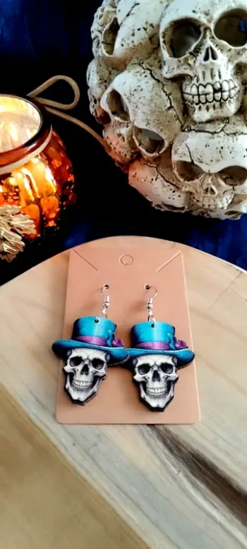 Boucles d'oreilles Squelette