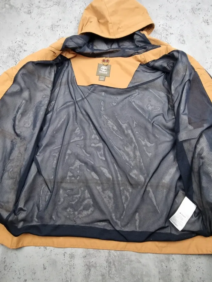 Veste Parka Timberland Moutarde – Taille XL Homme (mesures en photos) - photo numéro 4