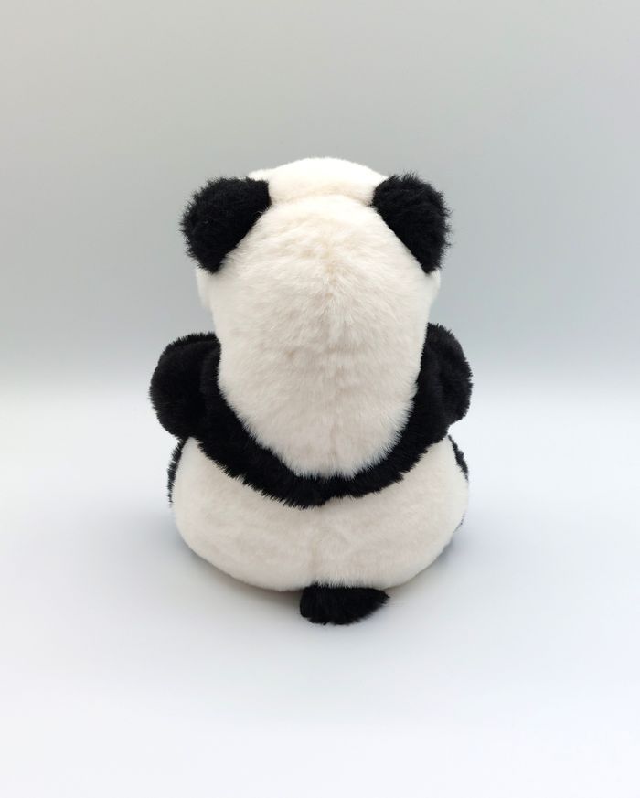 Peluche doudou panda blanc noir BUKOWSKI 19 cm assis comme neuf - photo numéro 2