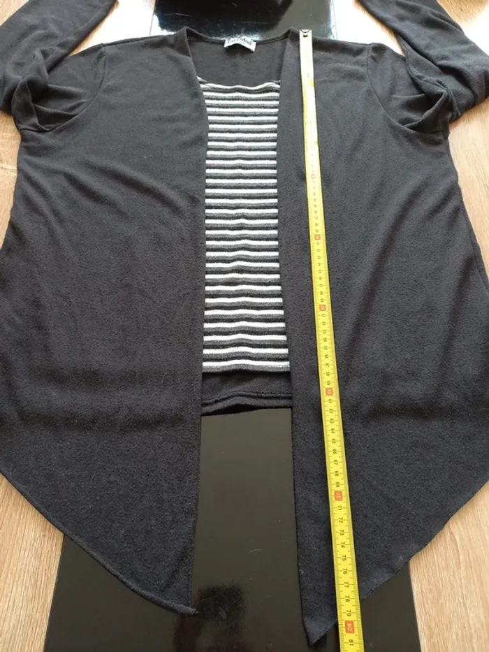 Pull femme noir et blanc T48 - photo numéro 10