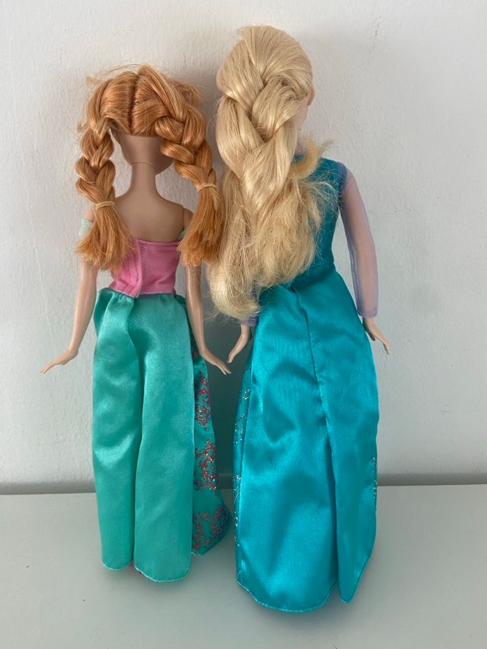 Lot 2 Poupées Disney Frozen - Anna & Elsa (La Reine des Neiges) - photo numéro 2