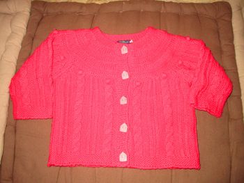 Jolie veste en laine, 12 mois