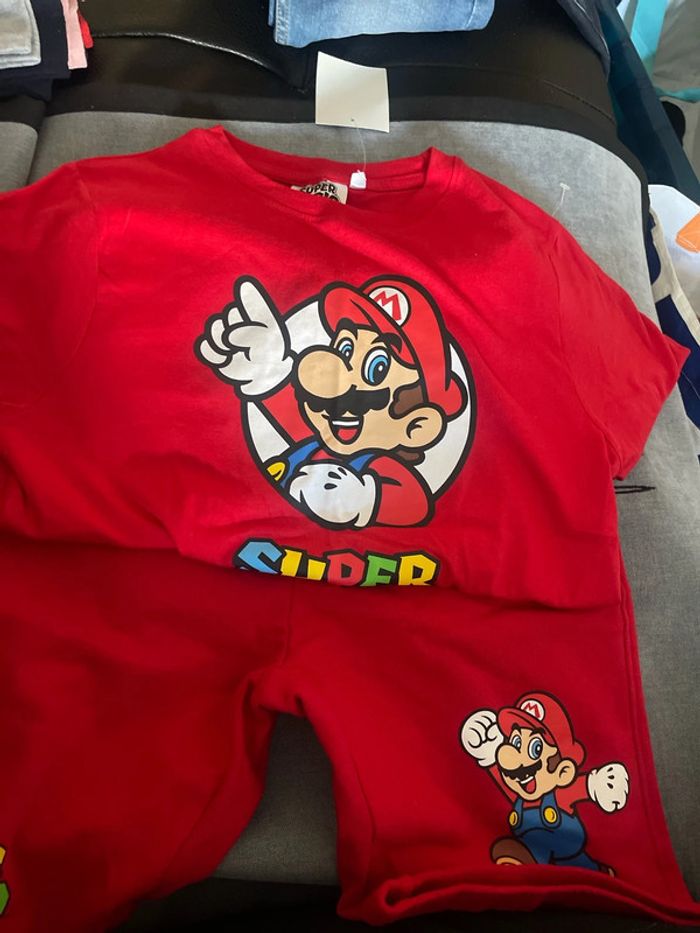 Ensemble short super Mario 12 ans - photo numéro 2