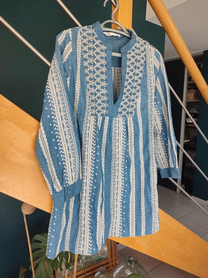 Robe tunique brodée - photo numéro 2