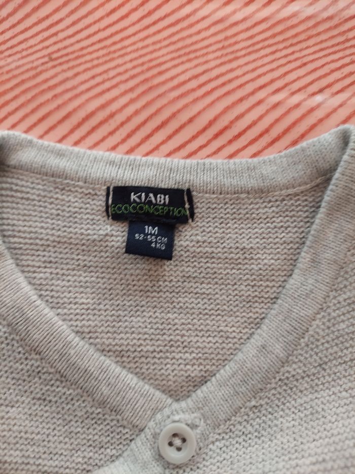 Gilet brassiere 1mois kiabi - photo numéro 3