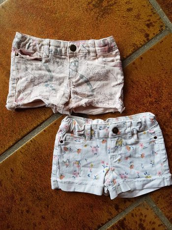 Lot de 2 shorts fille 3ans tape à l'oeil