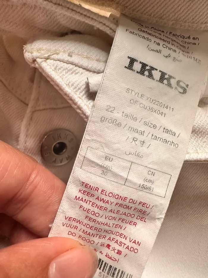 Pantalon taille haute ikks 12a - photo numéro 4