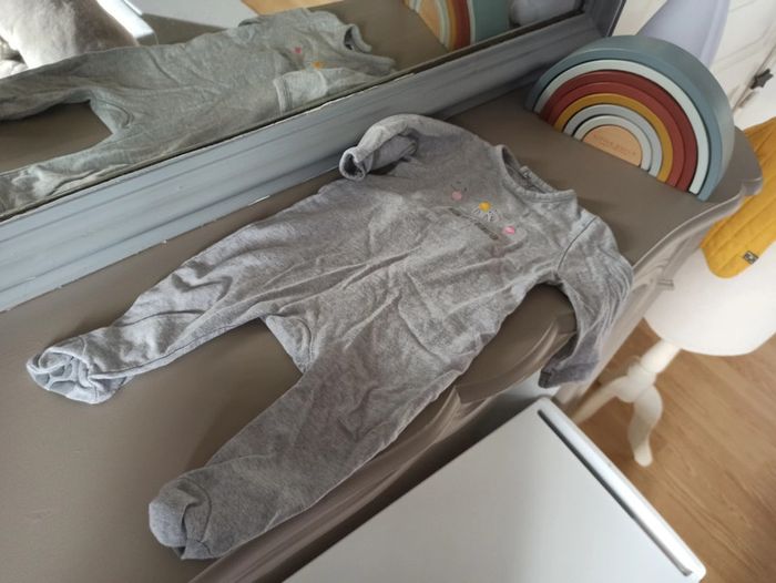 Pyjama gris chatons 6 mois Mots d'enfants