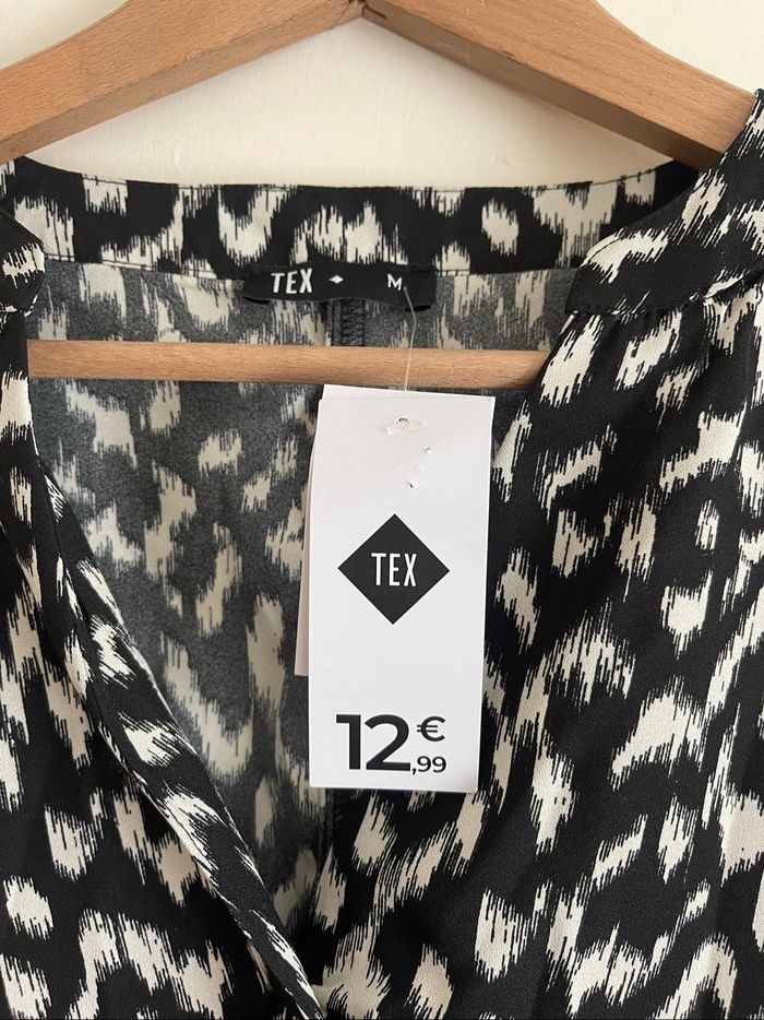Blouse manches longues léopard Tex - photo numéro 4