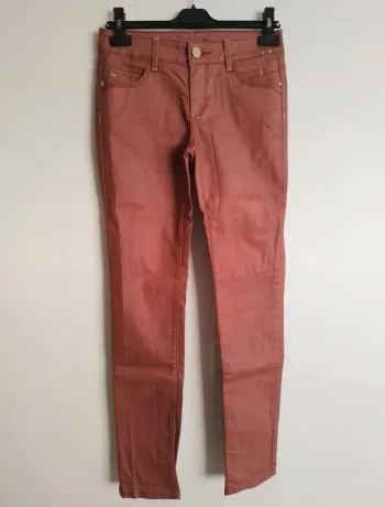Jean skinny corail