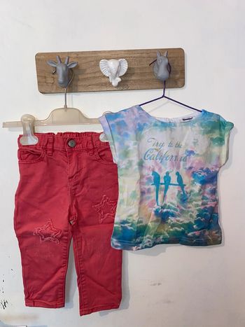 Ensemble jeans et T-Shirt, 18-24 mois, Babygap/3 pommes.