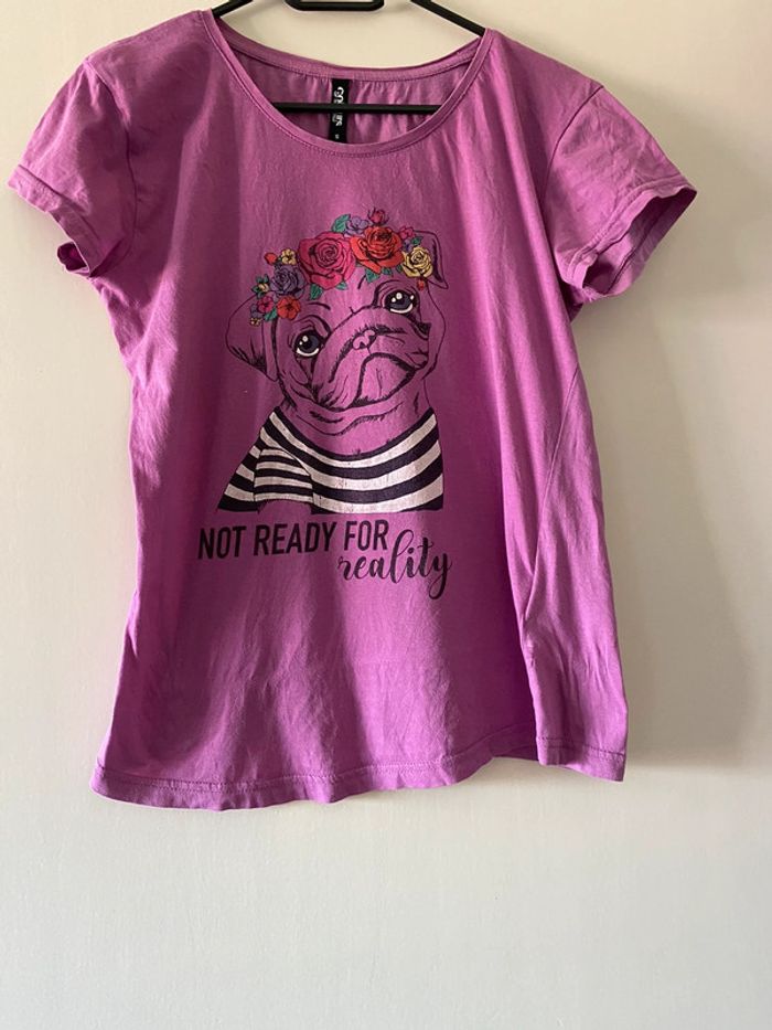T-shirt « Not ready for Reality » Colours of the World Taille S