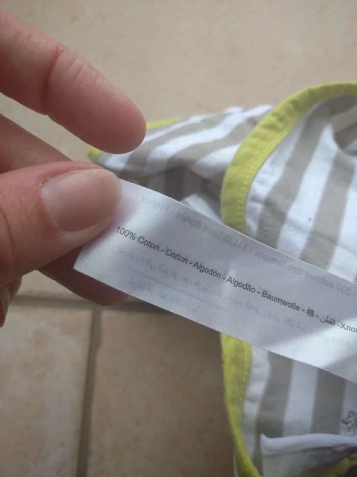 Gilet brassière Garçon 9 mois Super doudou Orchestra 100% coton - photo numéro 4