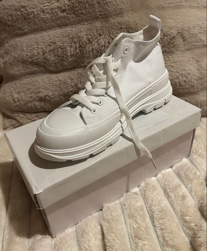 Baskets blanches montantes - photo numéro 7