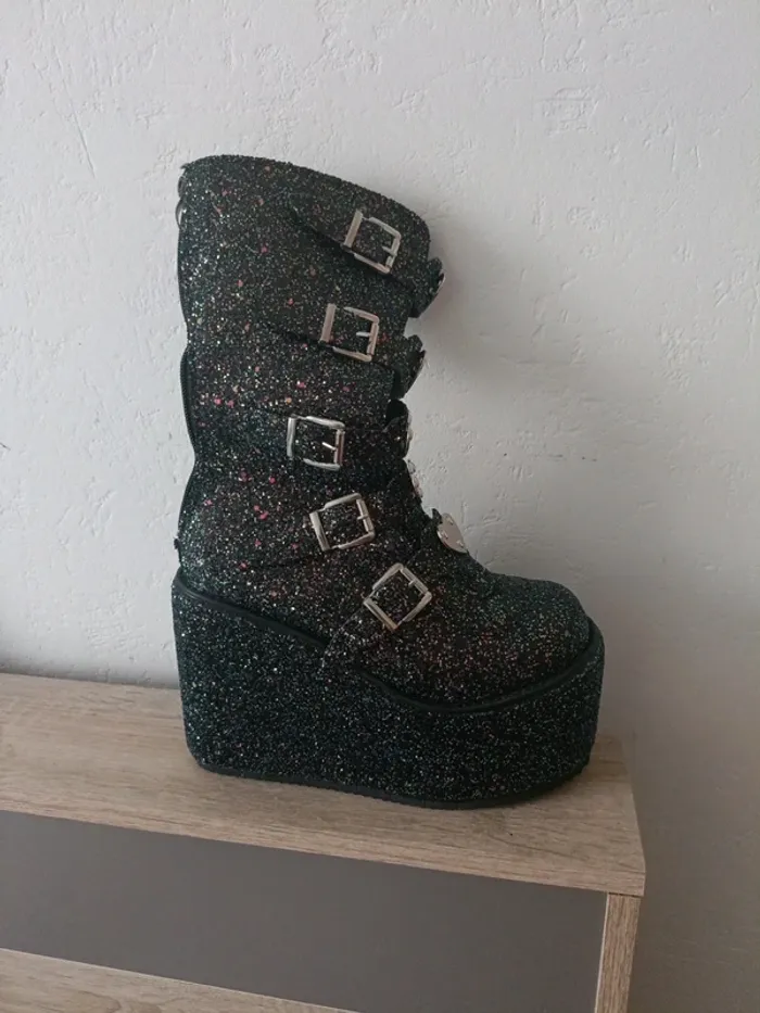 Magnifiques bottes plateforme