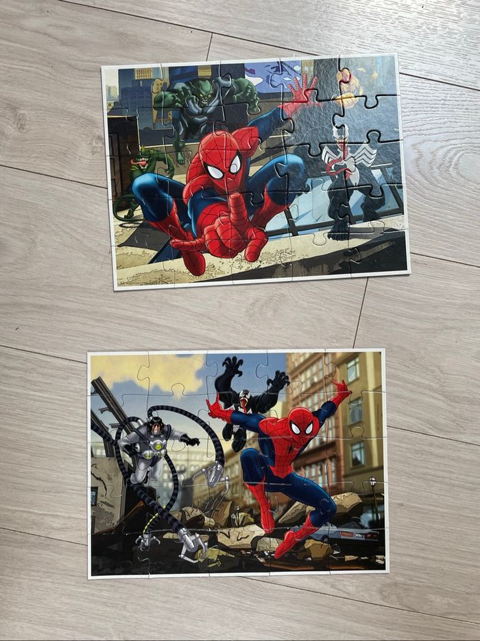 Multi jeux Spiderman puzzle memories et domino - photo numéro 2