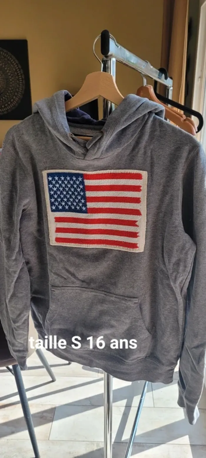 Lot 3 sweat à capuche 14/16 ans