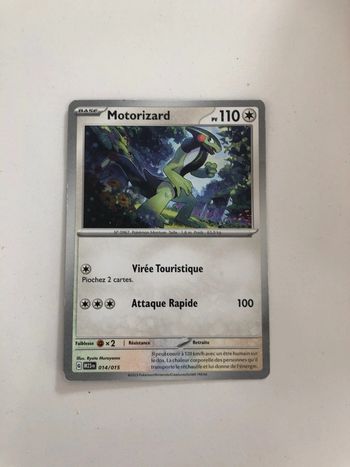 Carte pokemon motorizard