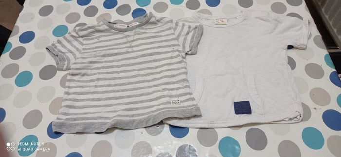 Tee shirt manches courtes garçon 6 mois