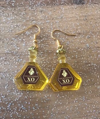 Boucles d’oreilles bouteilles de Cognac