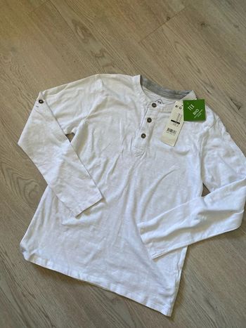T-shirt manches longues coton bio Tex taille 9 10 ans Neuf