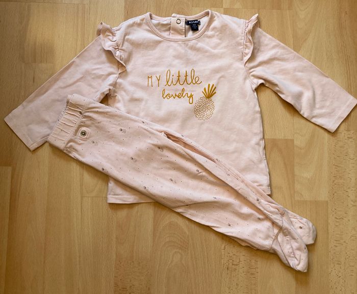 pyjama 2 pièces motif ananas bébé 18 mois