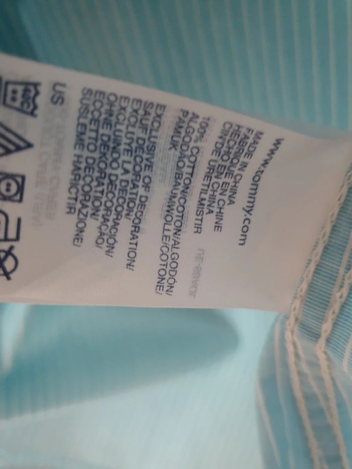 Chemise rayée bleu Tommy Hilfiger S - photo numéro 7