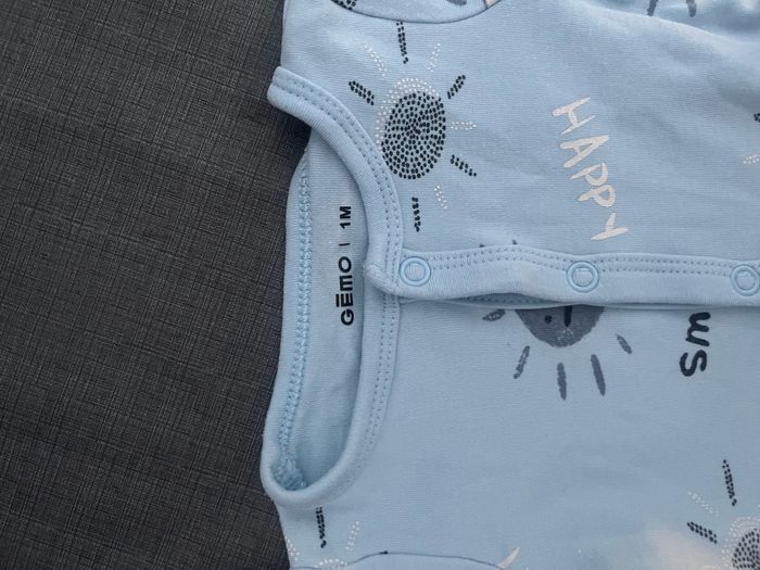 Pyjama bébé 1 mois sans pied - photo numéro 2