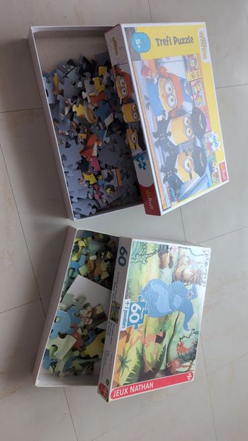 Lot de 2 puzzles enfant