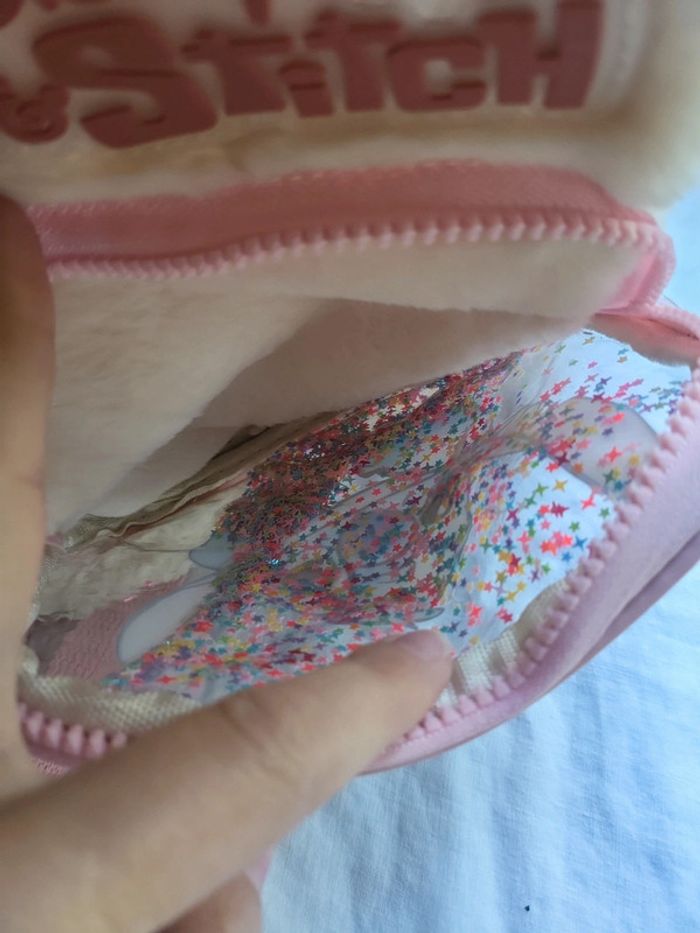 Sac à dos doux peluche stitch maternelle rentrée - photo numéro 3