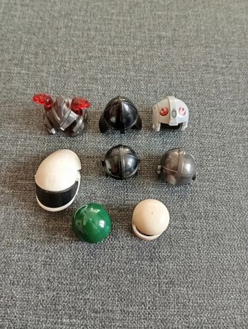 8 casque figurines lego