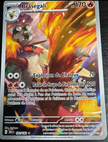 Carte pokémon neuve 🇨🇵 Brasegali 192/182 Rivalité destinée 