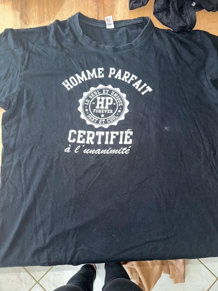T-shirt homme parfait certifié L