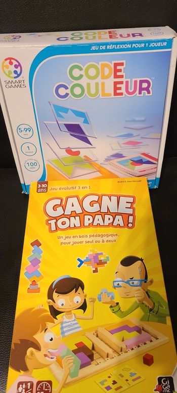 Lot de 2 jeux complet smartgames et Gigamic gagne