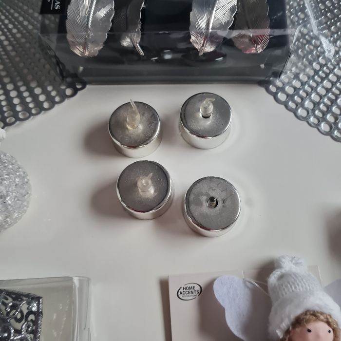 Magnifique lot de décorations de noel argenté - photo numéro 3