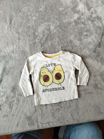 Tee-shirt manche longue 6/9 mois
