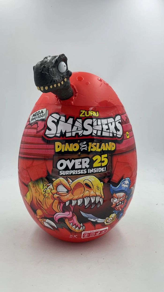 Zuru Smashers Mega Dino Egg Dino Island 25 surprises neuf