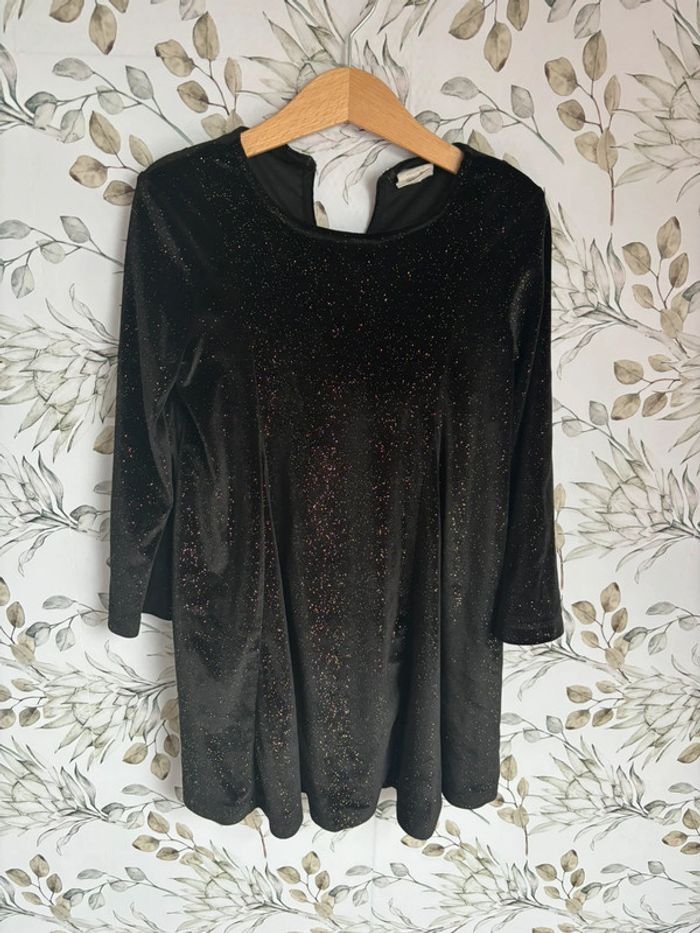 Robe velours noir Zara - photo numéro 1