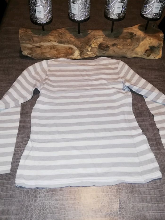 T shirt Rayé avec noeud - photo numéro 3