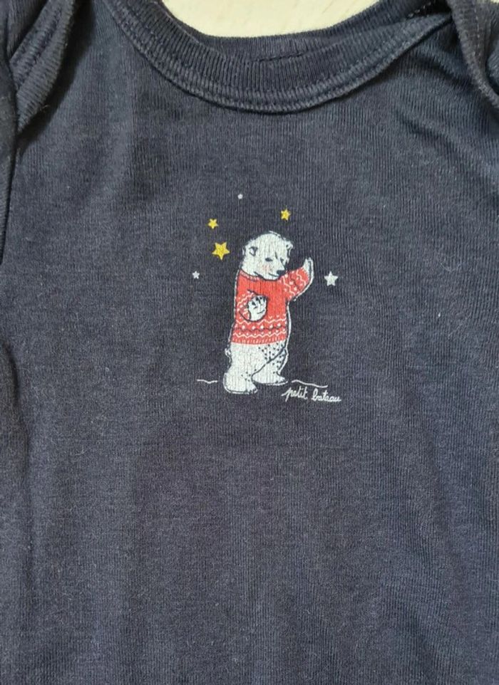 Lot bodies manches longues mixte t3mois 60cm Petit Bateau - photo numéro 4
