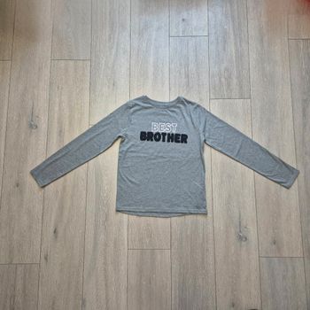 Maillot manche longue gris chiné. Neuf. Garçon 12 ans. Marque Kiabi