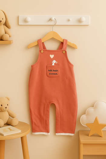 Salopette rose / terracotta 6 mois - Fashion Private Compagny