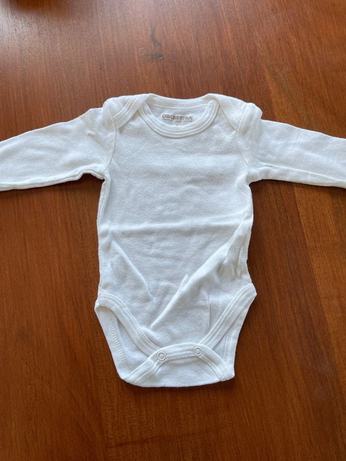 Lot de 5 bodies neuf Orchestra taille 1 mois - photo numéro 3