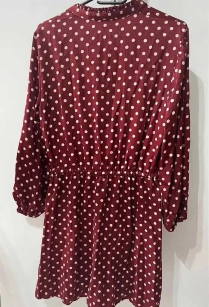 Robe à pois Zara rouge - photo numéro 2